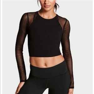 Victoria’s Secret Long Sleeve Mesh Workout Top